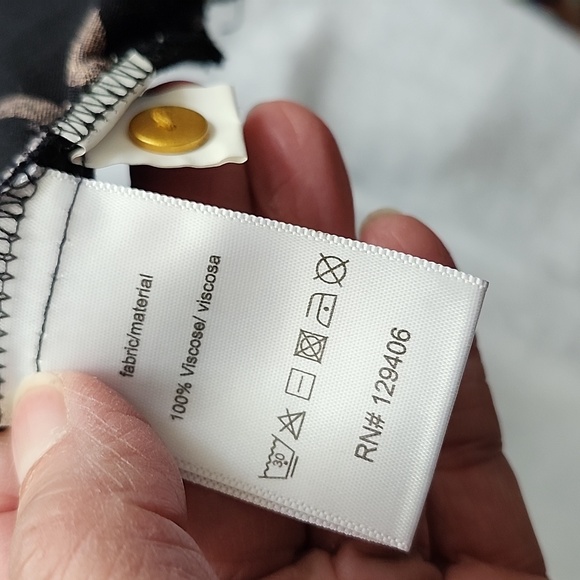 Lascana Venus Black and Peach/Pink Floral Maxi Dress, Small, $34 - Picture 9 of 14